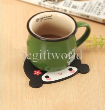 PVC/karet yang lembut cangkir Mat Coaster