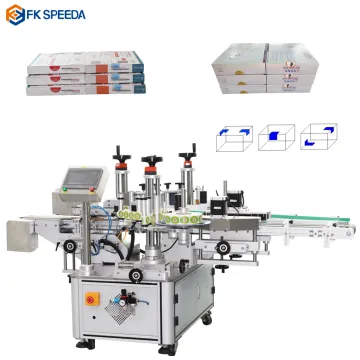 Fineco Automated Seal Sticker Corner Labeling Machine: Efficient Two-Sided Box Labeling Solution