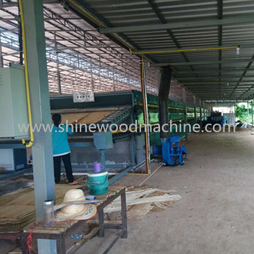 Automatic hot air veneer dryers machine