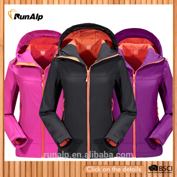 Women softshell jacket with fleece