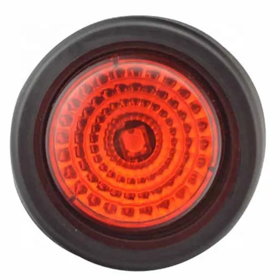 2\" Round LED Clearance Light - 4 LED Red Reflector Side Marker for Trucks and Trailers