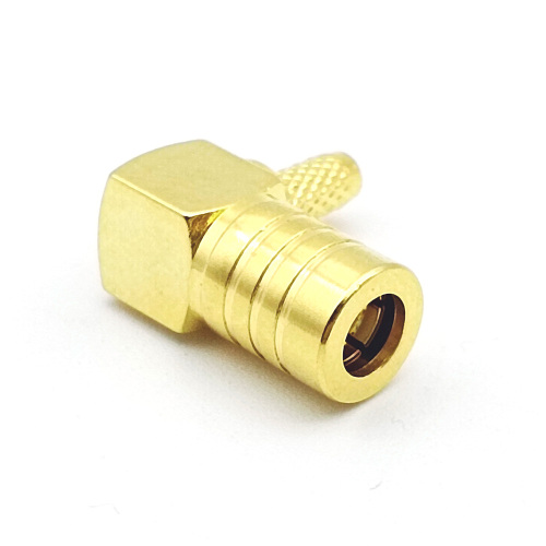 Right Angle Crimp SMB Female Cable Mount Connector