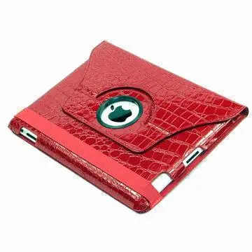 Crocodile Foldable Leather Case for iPad 2 3 Tablet Covers