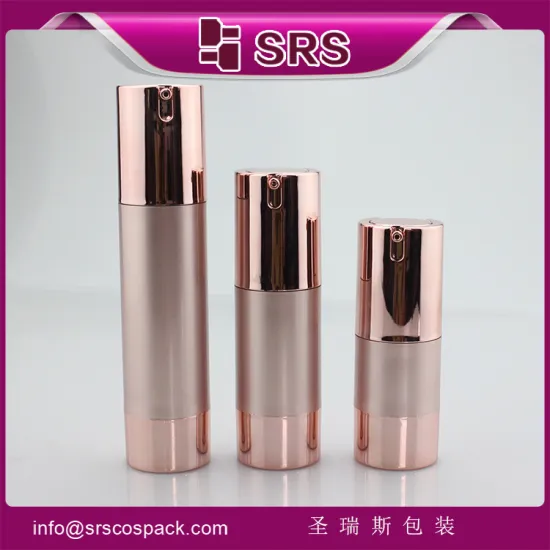 AS material economic bottle, empty serum bottle, 15ml airless bottle