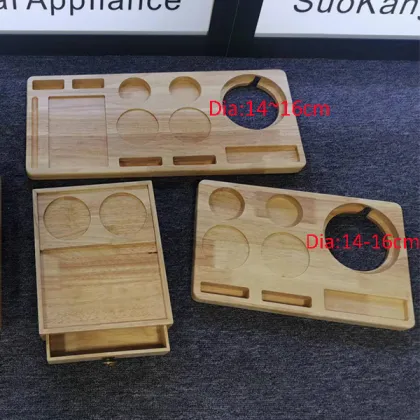 Easy Storage Real Wood Oak Tray for Hotels and Kettle Sets