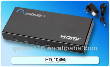 HDMI Splitter 1.3 version 1 in 4 out Model HD-104M