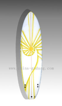 abstract design EPS fiberglass fun surfboard