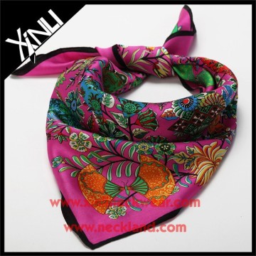 Silk Scarf Factory Custom Printing Ladies Cravats