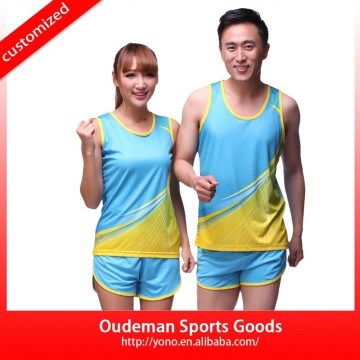 2017 New Design Breathable Athletic Running wear YN-653 custom sportswear YN-653