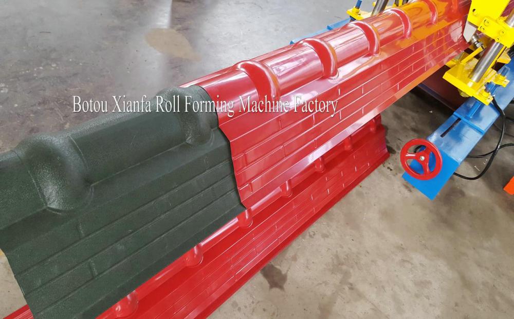 Steel Roof Ridge Cap Roll Forming Machine