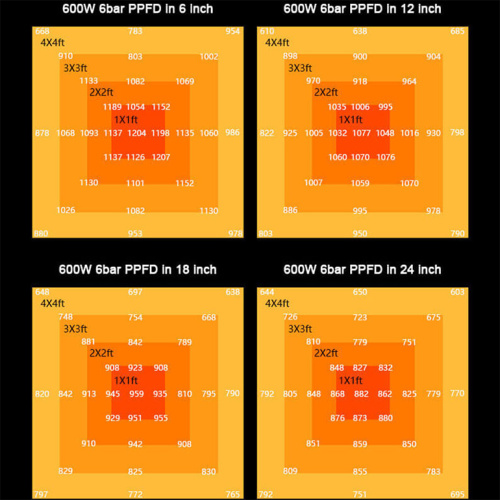 600W Hps Led Grow Lights 6 Strips
