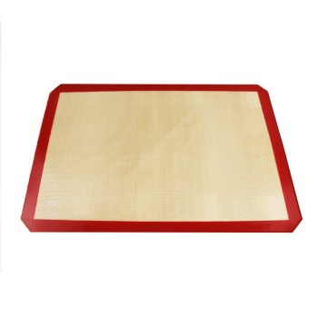 Alfombra de hojaldre de silicona de cocción antiadherente resistente al calor