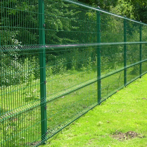 powder coated green wire mesh fence