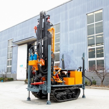 Compact Crawler-Mounted HWY160 DTH Drilling Rig for 150m Depth