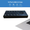 10 puertos USB 2.0 480Mbps cubos