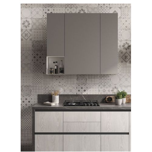کابینت آشپزخانه L شکل - بدون دسته