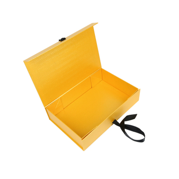 Scatola di carta regalo magnetica personalizzata con nastro