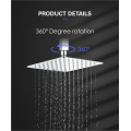 Stainless steel rainfall shower head 316