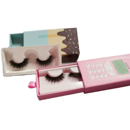 Rectangle mink lash cases false eyelash packaging box
