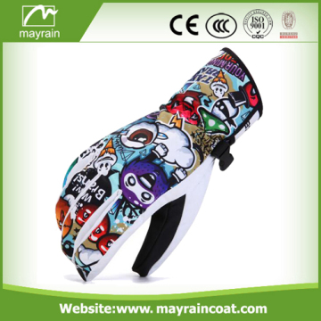 Winter Waterproof Windproof Ski Mitt Gloves For Kids