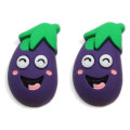 Kawaii Groenten Plaksteen Ornament Hars Aubergine Wortel Charms Aardappel Bamboescheuten Cabochon met Glimlach Gezicht voor Kid Diy Access