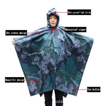 Customizable Eco-Friendly PVC Waterproof Rain Coat for Adult Hiking Poncho