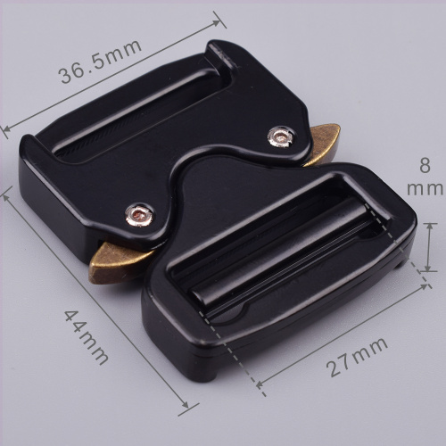 25mm Heavy Duty 300KG Metal Adjustable Black Electrophoresis Cobra Belt Buckle