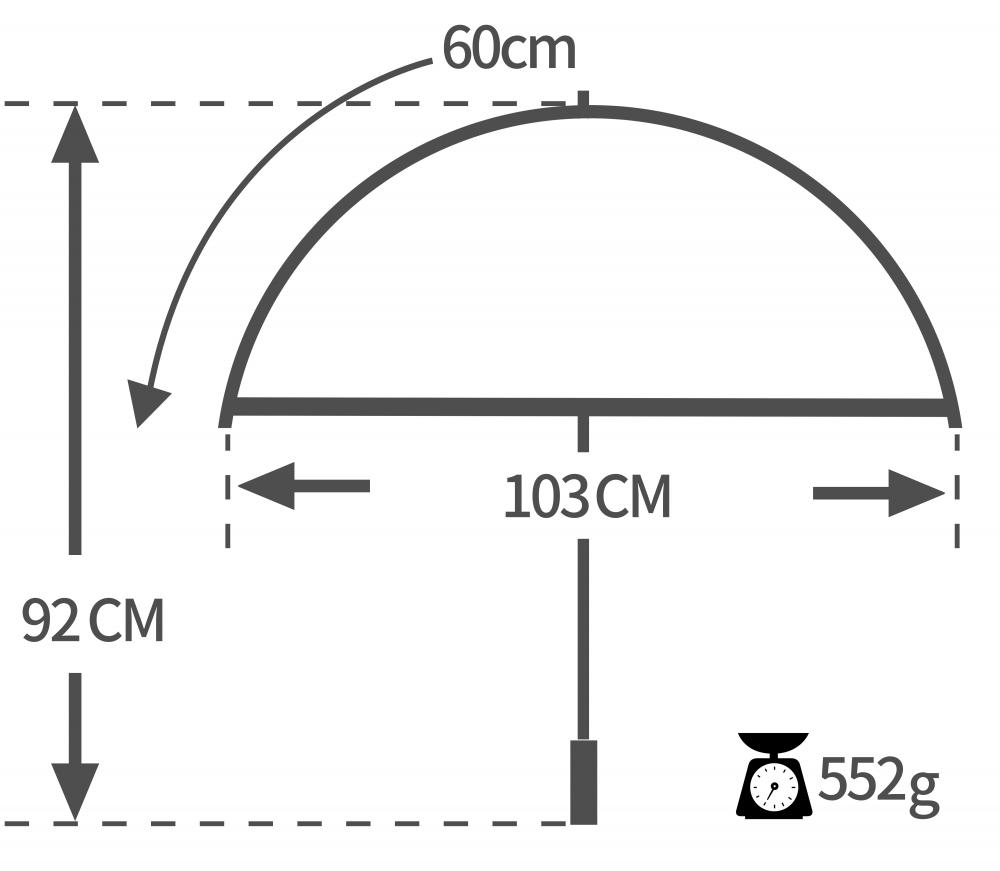 Spec 60cm 16ribs Auto Open Umbrella