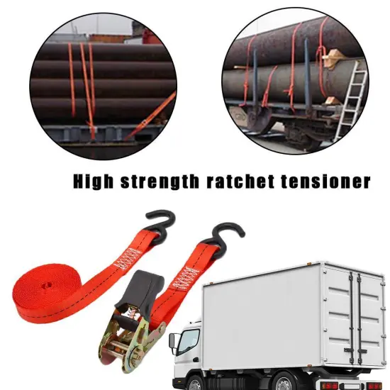 4m/5m Ratchet Tie Down Cargo Straps Moving Hauling Motorcycle Car Truck Accessories Camping Alloy buckle Styling Auto Car w I7X0