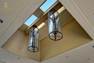 Simple drop glass light chandelier stylish