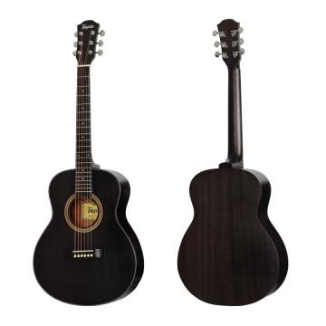 Guitare acoustique noire de 36 pouces