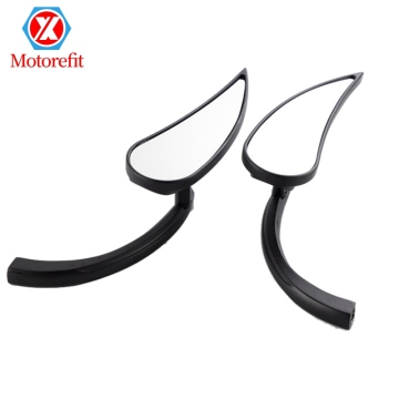 Retro Cool Black Aluminum Rearview Mirror for Harley Motorcycles