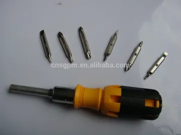 6 pcs double-bits ratchet screwdriver