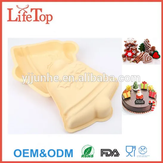 Christmas Gift Chrismas Bell Silicone Mold Handmade Soap Mould