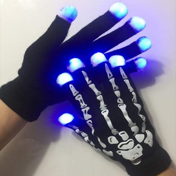 Luminous Skeleton Gloves for Glowing in the Dark with LED
