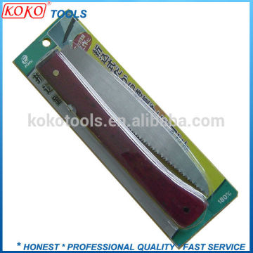 Wooden handle high carbon blade hand garden pruning folding saw