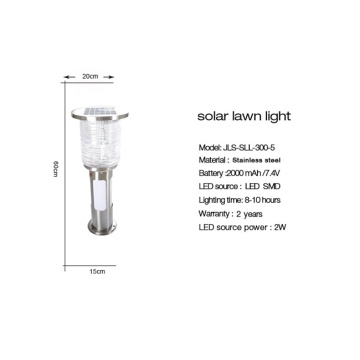 solar powered system led garden light
