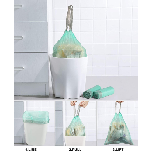 Small Garbage Bags Small Trash Bags 2 gallon Drawstring Trash Bags Supplier