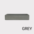 Modernes minimalistisches Beton -Rechteck -Becken im minimalistischen Stil