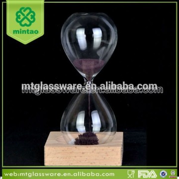 2015 wooden stand home decor mini sand timer hourglass