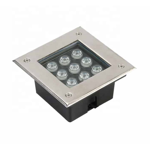 Luz embutida LED para degraus de parede 9W externa