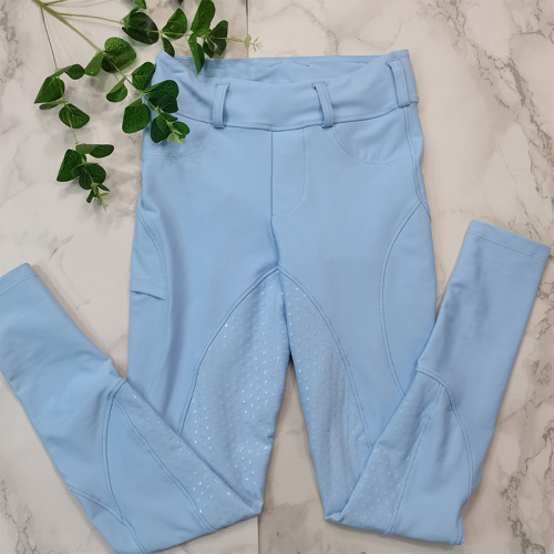 Light Blue Competition Equestrian Jodhpur Breeches Women