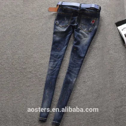Wholesale new style sexy women jeans leggings price of jeans manufacturing