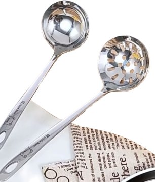 Stainless steel soup spoon