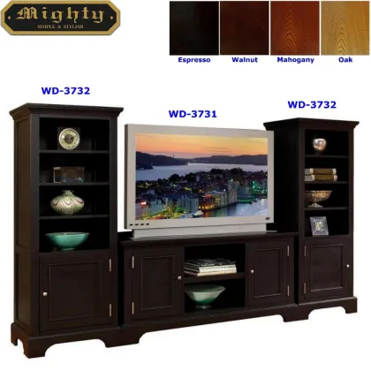 Wooden Espresso Media Room Home Entertainment Furniture