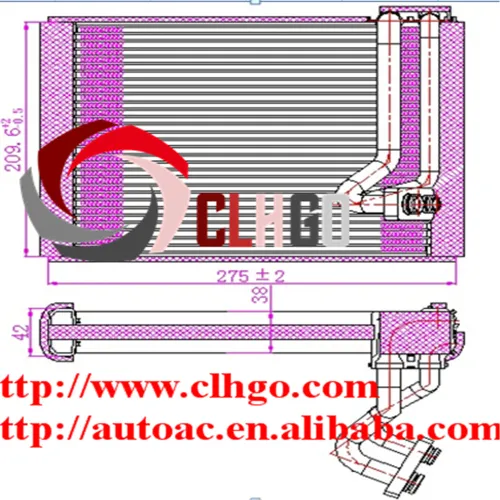 Auto Ac Parts Refrigeration Evaporator Unit For Suzuki swift, High