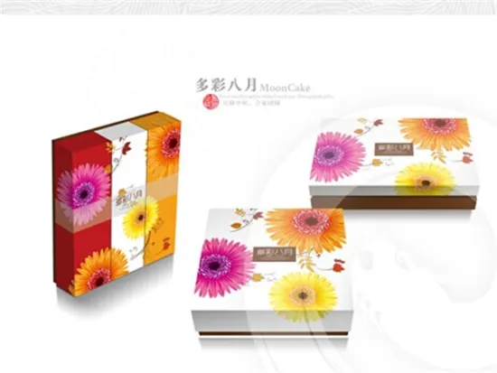 Origami packaging magnetic cute chocolate moon cake paper box