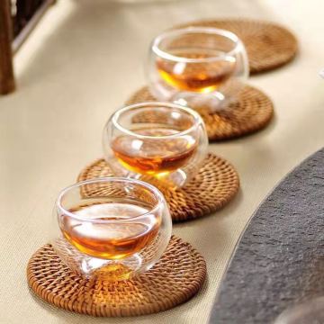 Nordic Cup Handblown Double Wall Tea Cup - Custom Printing Borosilicate Glass