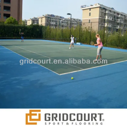 New style tennis courrt flooring
