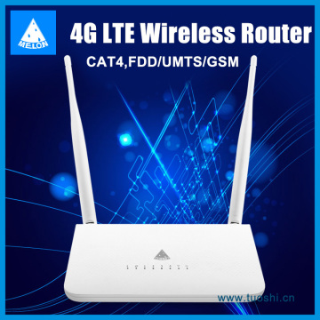 Cat4 LTE 4G WiFi Router with sim card slot,2 external antennas,2 Lan ports,32 users LT15